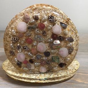 🐚 Vintage Resin Shell Napkin Holder 🐚